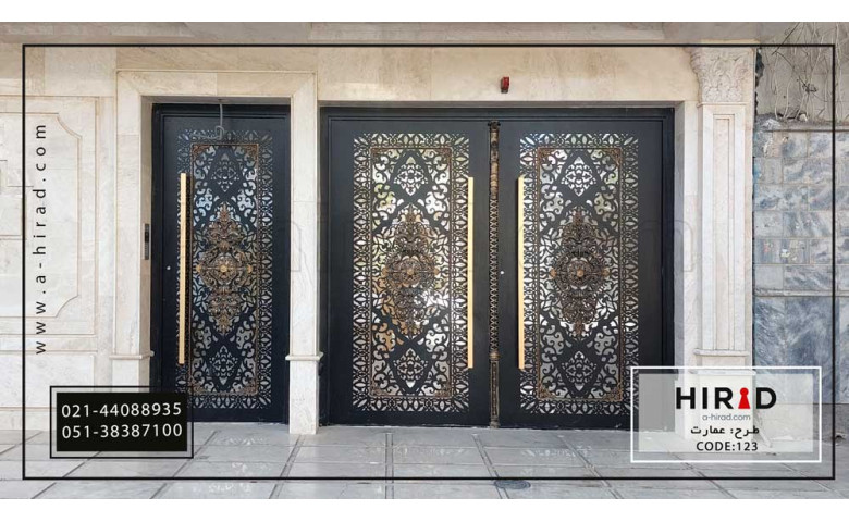 درب  ماشین رو به همراه نفررو   کد 20123 طرح عمارت  